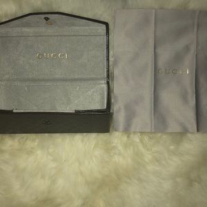 Gucci Sunglasses case and cleaning cloth